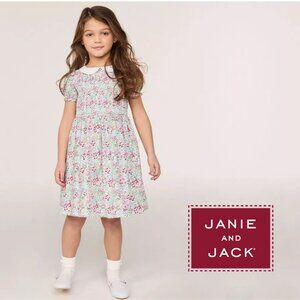 JANIE AND JACK "The Charlotte" Floral Smocked Dress NWOT!